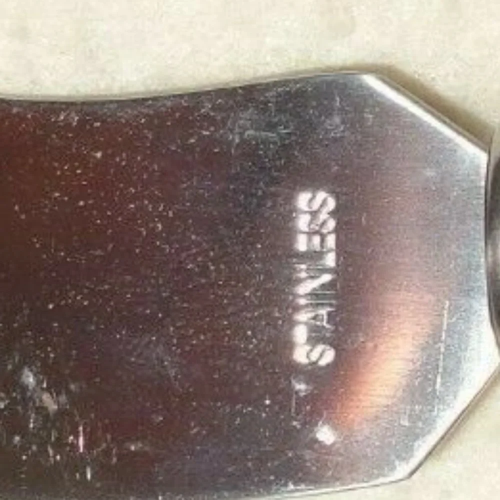 Cheese Knife Spreader Stainless Steel Wood Handle